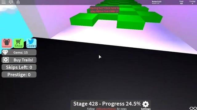 Очень трудный паркур в Roblox Mega Fun Obby смотреть онлайн