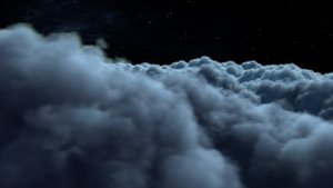 Бесплатный Видео Футаж Облака Ночью - Полёт через облака.  Бесконечный Бесшовный цикл