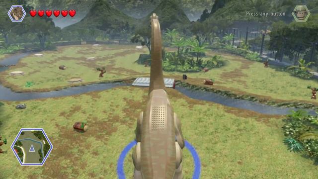 brachiosaurus helping alan grant and ellie statler LEGO® Jurassic World™ смотреть онлайн