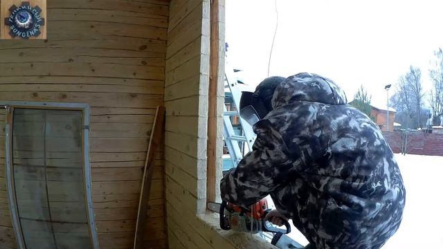 Установка пластикового окна.