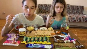 МУКБАНГ ?ПОНЧИКИ,?ШОКОЛАД,?KOНФЕТЫ, ПАСТА/MUKBANG DONUTS, CHOCOLATE, СANDIES