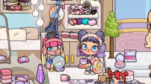 Девочки распаковывают подарок💗♥️😅🌿🌸(Avatar World)