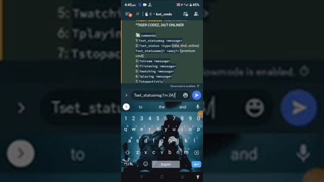 how to make discord account 24/7 online for free letest bot with 10+ commands (TIGER CODEZ) #discor