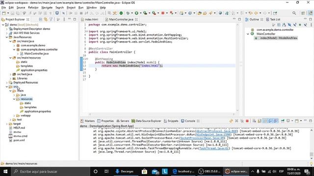 Creando Spring boot + Thymeleaf, conectando back end con front end смотреть онлайн