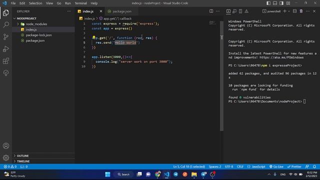 how install  express | MERN COURSE in Arabic