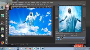 наложение картинку на картинку без границ фотошопе