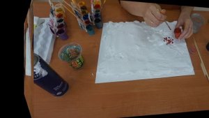 Мастер-класс Нетрадиционная техника рисования пеной для бритья