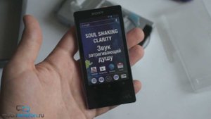 Распаковка Sony Walkman NWZ-F806 (F804, F805) и наушников MDR-1RNC
