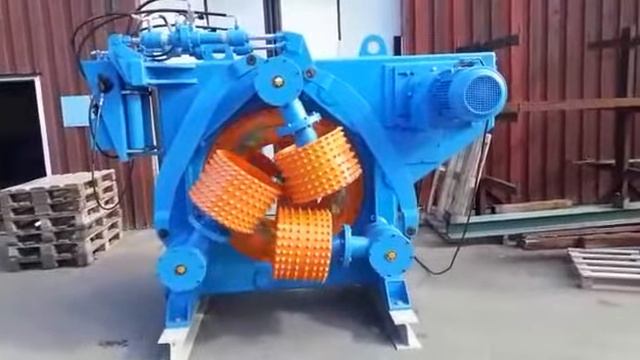 Восстановленный окорочный станок CAMBIO. Демонстрация работы и обзор станка Камбио в цеху смотреть онлайн