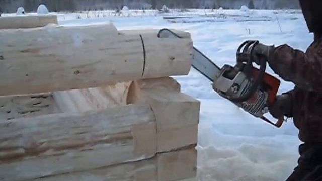 #Срубы,выпиливание "лапы" смотреть онлайн
