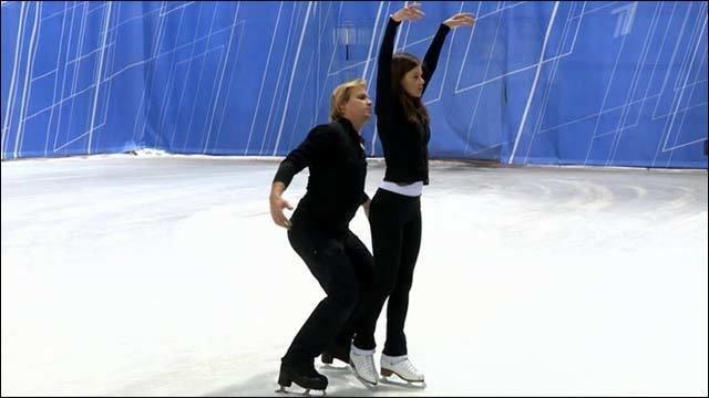 Катерина Шпица и Максим Ставиский. Тренировка. Фрагмент выпуска от 09.11.2013