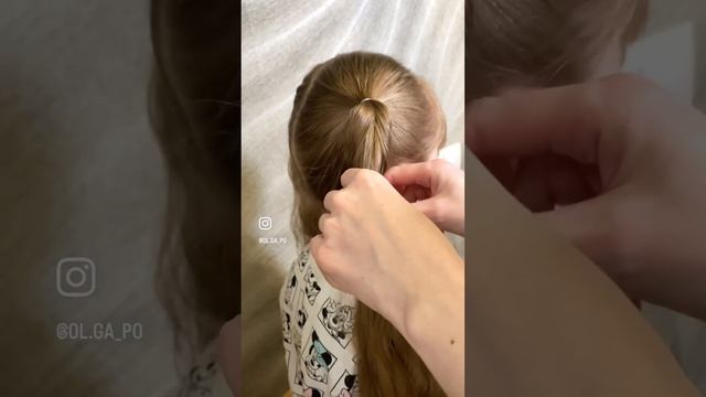 Видеоурок как сделать быстрый бантик из волос для маленьких принцесс/ hair bow смотреть онлайн