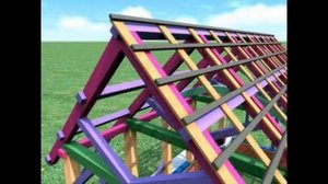 каркас тимбер фрэйм 3*6 м timber frame 3x6 m.