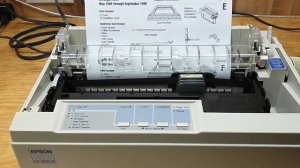 Epson lx 300+II Printing