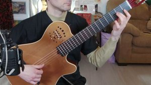 Godin Multiac Grand Concert Deluxe UNPLUGGED playing flamenco