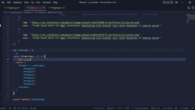 Part - 4 working with React slick slider in React js and styled-components 2022