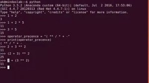 004 Operator precedence in Python  - Tamil Lecture