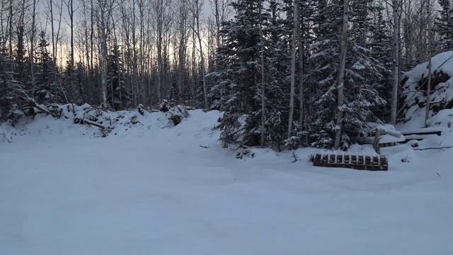 Зимняя Aляска , переходим на строительство каркаса.Cъемка дроном.