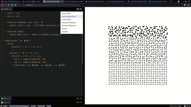 Order vs. chaos: pure CSS circular staggered grid animation смотреть онлайн