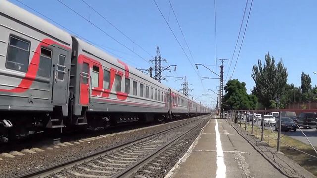 Электровоз ЭП1М-480 с поездом №382 Москва — Грозный смотреть онлайн