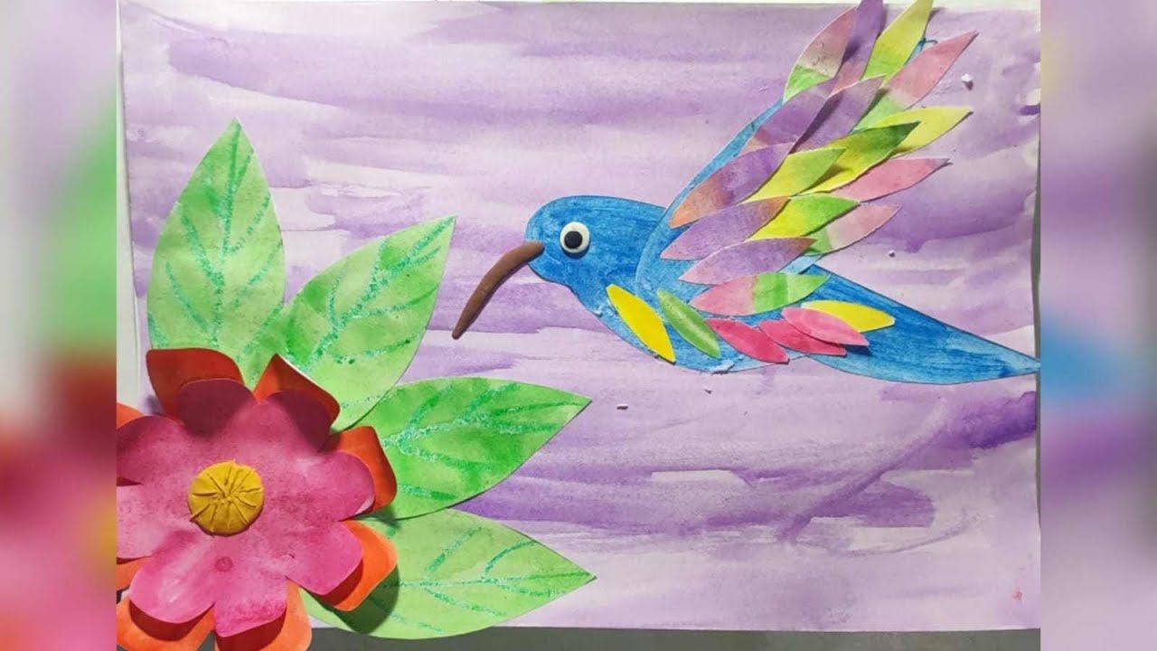 DIY Colorful Hummingbird Craft for Kids | Step-by-Step Tutorial смотреть онлайн