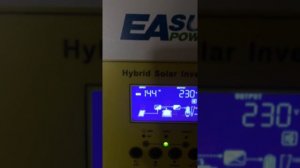 Installation and Load of EASUN 3.6kw hybrid solar inverter testing part1