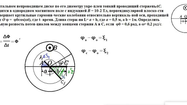 стержень на диске колеблется смотреть онлайн