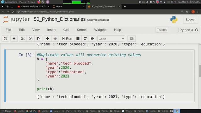 #50 Introduction To Python Dictionary | Create Python Dictionaries | Key And Value In Dictionaries