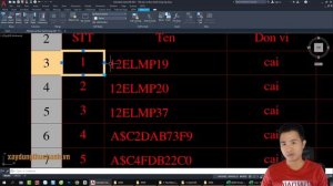 Bài 17: Thống kê chữ và block, xuất bảng/ table từ AutoCAD sang/ to Excel #ribbon #autocad