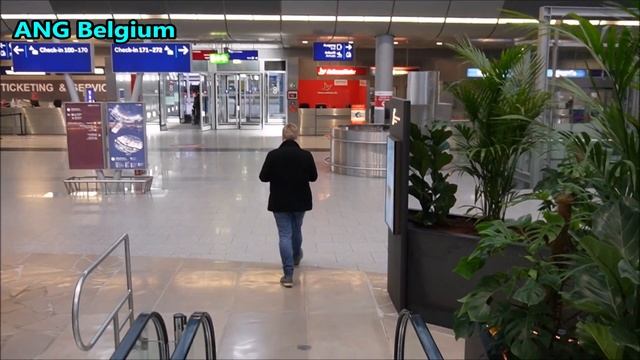 WALKING IN DUSSELDORF AIRPORT GERMANY THROUGH DEPARTURES & ARRIVALS 23 JANUARY 2022