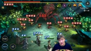 Ниндзя на книгах, 20 подземелья, мид гейм, Raid Shadow Legends