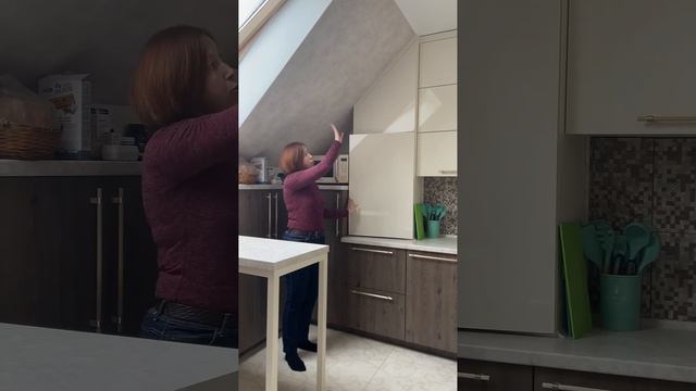 Кухня в мансардном помещении. Сочи. Завокзальный район