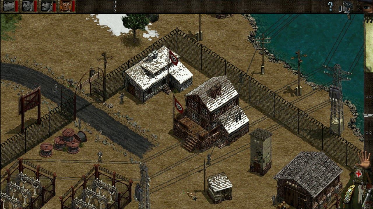 Commandos Behind Enemy Lines Прохождение: Миссия 3. Подрываем плотину по стелсу.