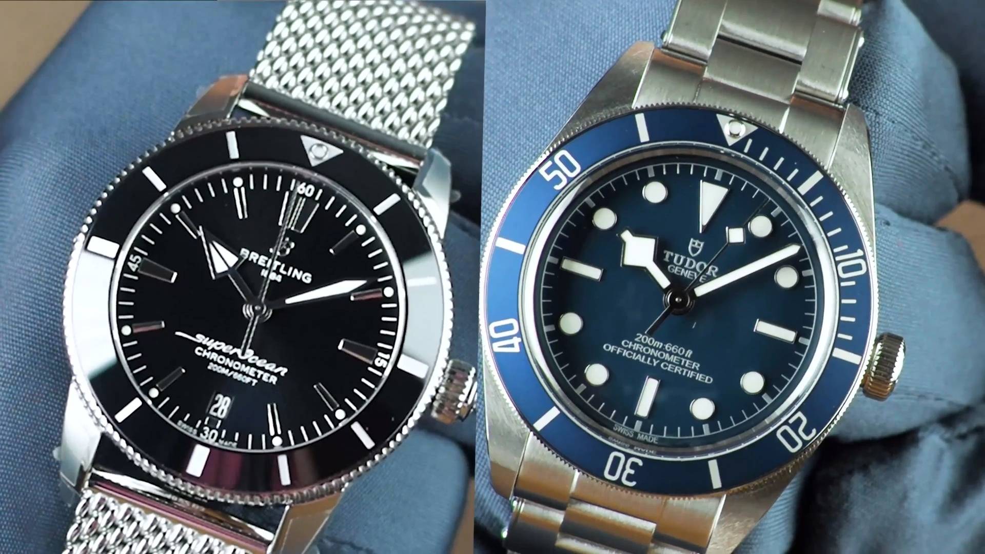 BREITLING VS TUDOR. ЧТО ЛУЧШЕ СРАВНЕНИЕ ЧАСОВ SUPEROCEAN HERITAGE И BLACK BAY 58