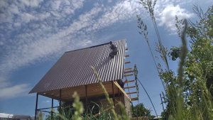 шок видео крепление последнего листа на скате крыши высота конька от земли 8 метров