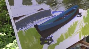 Пишем лодки у реки  Художник Артём Пучков  Плэнеры маслом/ Boats by the river /