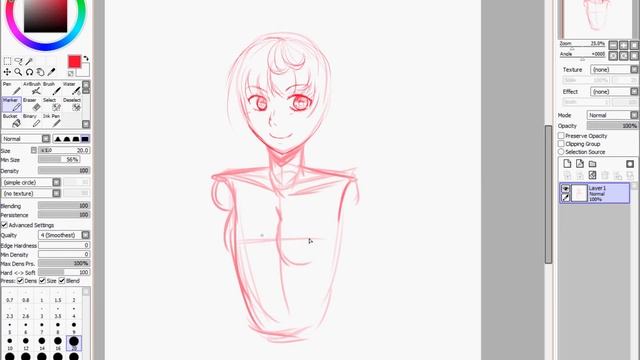 [Paint Tool Sai ] Sketch ! смотреть онлайн