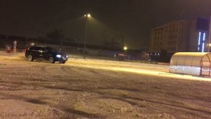 Первый снег 29.11.2017  Volvo XC90 дрифт на окей)
