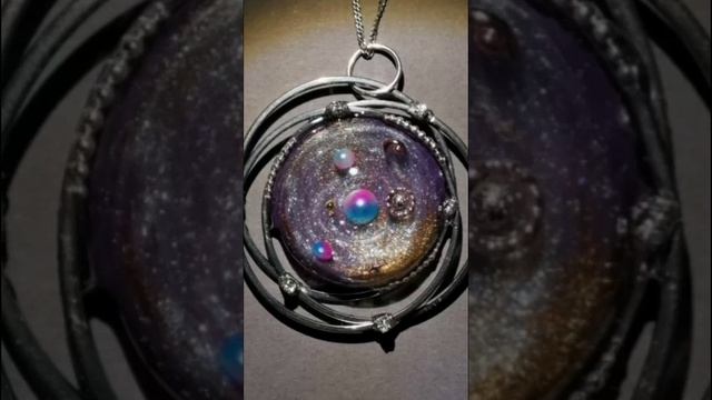 Кулон Галактика из УФ смолы