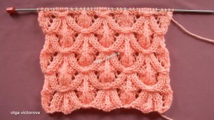 РЕЛЬЕФНО-АЖУРНЫЙ УЗОР СПИЦАМИ 114 Вязание Узоры спицами