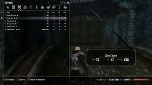 Skyrim mod: Новая анимация, бой с копьем