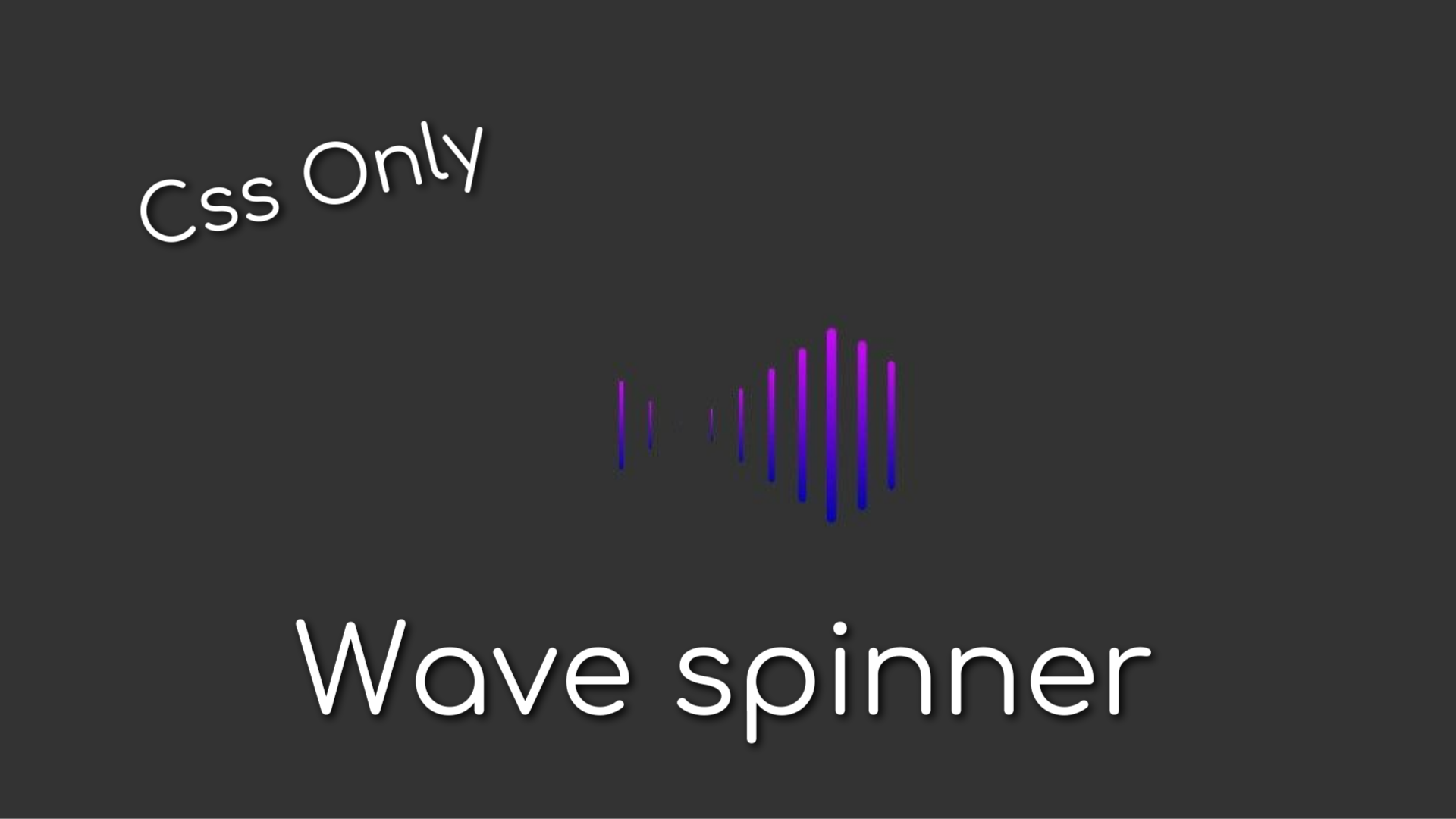 Growing Spinner CSS. Spin Waves. Bootstrap growing Spinner CSS.