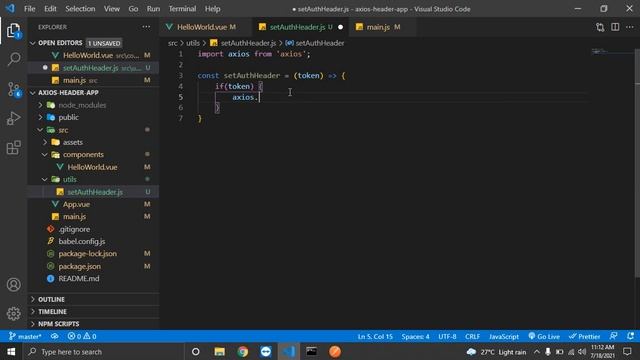 How to store token and set in axios headers for each api call in Vue 3 смотреть онлайн