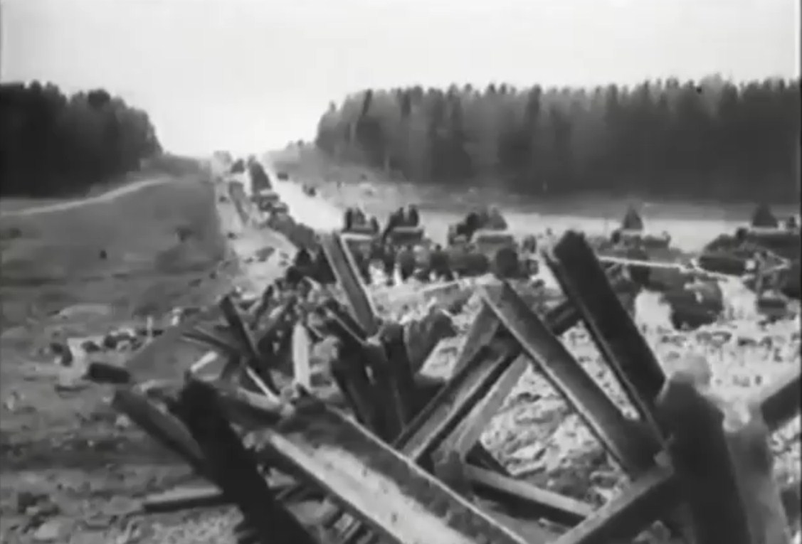 Бои на Бородинском поле. Немецкая кинохроника 1941 г. Nazi Germany. Fighting on the Borodino field.