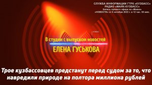 Трое кузбассовцев предстанут перед судом за то, что навредили природе на полтора миллиона рублей