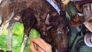 Простые поделки из папье-маше. Роспись панно из папье-маше. Часть 2.