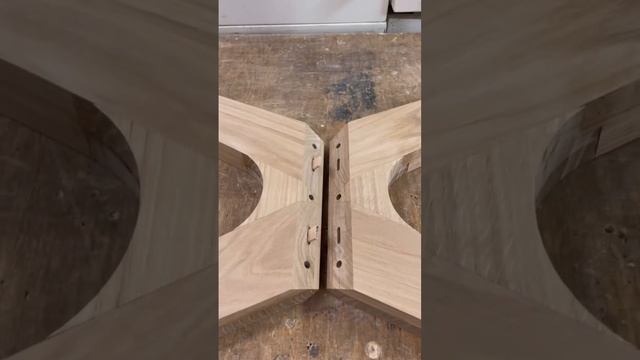 Complex joinery on this table frame #woodworking #woodworking_projects #woodwork #furnituremaking