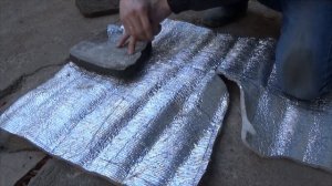 Новый утеплитель под крышку капота из изолона.