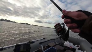 Ловлю судака. Начало октября,  Финский залив, угольная гавань.