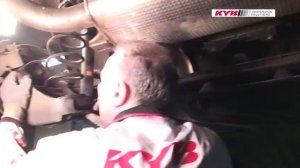 Renault Laguna III - REAR - Задние амортизаторы KYB установка